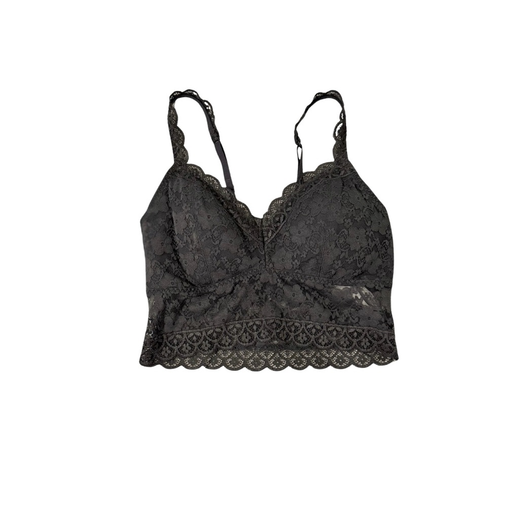 Hollister Dark Gray Lace Bralette